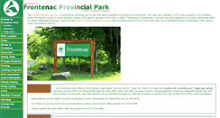 Desktop Screenshot of frontenacpark.ca